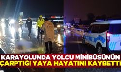 Düzce'de yolcu minibüsünün çarptığı yaya, yaşamını yitirdi