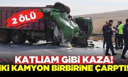 Katliam gibi kazada iki sürücü can verdi