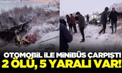 Kayseri'de otomobil ile minibüs çarpıştı: 2 ölü 5 yaralı