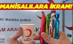 Kızılay'dan Manisalılara mesir macunlu süt ikramı!