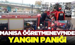 Manisa öğretmen evinde yaşanan yangın paniği büyük sürpriz yarattı