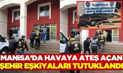 Manisa'da havaya ateş ederek sosyal medyada görüntülerini  paylaşan 5 kişi tutuklandı