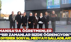 Manisa'da öğrencileriyle empati kuran öğretmenler yıllar öncesine giderek öğrencilik yıllarını yaşadı