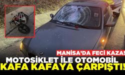 Manisa'da otomobil ile motosiklet çarpıştı: 1 ağır yaralı