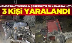 Manisa'da arıza sebebiyle bekleyen tır kazaya sebep oldu: 3 yaralı