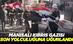 Manisalı Kıbrıs Gazisi Hüsamettin Ruayöz son yolculuğuna uğurlandı