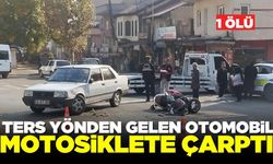 Ters yönden gelen otomobil dehşet saçtı! 1 ölü