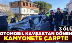 Ordu'da otomobil kamyona çarptı! 3 ölü