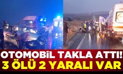 Diyarbakır'da otomobilin takla atması sonucu 3 kişi öldü 2 kişi yaralandı