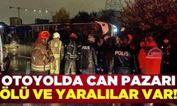 Yolcu otobüsü yan yattı: Ölü ve yaralılar var