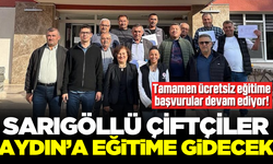 Sarıgöllü Çiftçiler Eğitim İçin Aydın'a Gidiyor