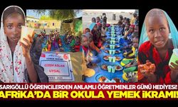 Sarıgöllü öğrencilerden Afrika'daki bir okula yemek ikramı!