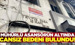 Mühürlü olan asansörün altında ölü bulundu