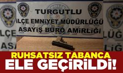 Turgutlu'da şüphelinin üzerinden ruhsatsız tabanca ele geçirildi