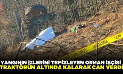 Traktörün altında kalan orman işçisi can verdi