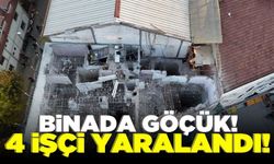 Yıkım yapılan binada göçük: 4 işçi yaralandı