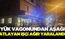 Trenin vagonundan atlayan işçi ağır yaralandı