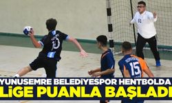 Yunusemre Belediyespor Erkek Hentbol Takımı ligde ilk puanını aldı