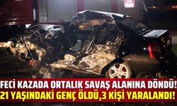 Kağıt gibi ezilen otomobilden 21 yaşındaki gencin cansız bedeni çıktı!