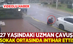 Kocaeli'de uzman çavuşun sokak ortasında hayatına son verdiği anlar kamerada