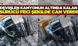 Adıyaman'da hafriyat kamyonu devrildi: Sürücü hayatını kaybetti!