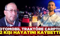 Otomobil traktörün römorkuna çarptı! 2 ölü