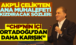 AK Parti Sözcüsü Ömer Çelik'ten CHP'ye şok sözler!