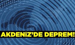 Akdeniz'de 3.9 büyüklüğünde deprem!