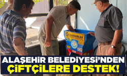 Alaşehir Belediyesi'nin çiftçilere desteği devam ediyor