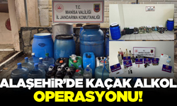 Alaşehir'de jandarmadan kaçak alkol ve uyuşturucu operasyonu!