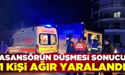 Uşak'ta asansörün düşmesi sonucu 1 kişi ağır yaralandı