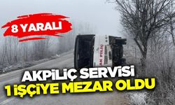 Bolu'da Akpiliç firmasına ait servis devrildi: 1 ölü 8 yaralı