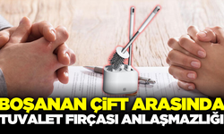 Boşanma kararı alan çift mal paylaşımında, tuvalet fırçası üzerinde anlaşamadı