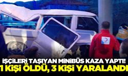 Burdur'da minibüs şarampole düştü: 1 ölü 3 yaralı