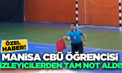 CBÜ öğrencisi Voleybol Kadınlar 2. Lig maçında çizgi hakemi olarak görev aldı