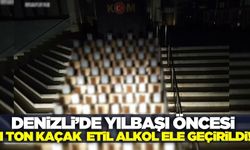 Denizli'de şüphelilerin aracında ve evin deposunda kaçak alkol ele geçirildi