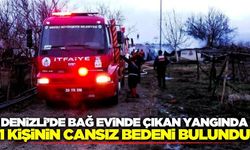 Denizli'de bağ evi yangını: 1 ölü