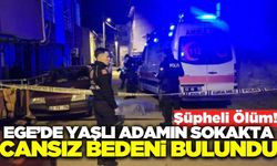 Ege'de yaşlı adam sokakta ölü bulundu!