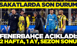 Fenerbahçe'den sakat oyuncular hakkında açıklama geldi