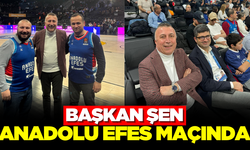 Ferhat Şen, Anadolu Efes-Partizan maçını izledi