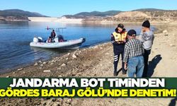 Gördes Baraj Gölü'ne Jandarma Bot Timinden denetim!