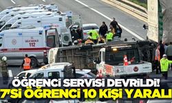 İstanbul'da öğrenci servisi kaza yaptı: 10 yaralı