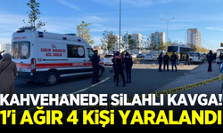 Diyarbakır'da kahvehanede silahlar konuştu! 1'i ağır 4 yaralı