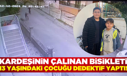 Güvenlik kameralarını izledi, dedektif gibi izini sürüp bisikleti buldu