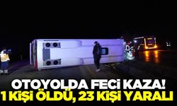 Kastamonu'da midibüs devrildi: 1 ölü 23 yaralı