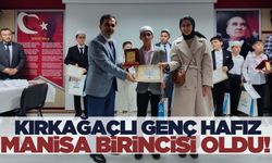 Kırkağaçlı hafız İbrahim Oflaz, Manisa birincisi oldu!