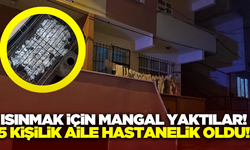 Kocaeli'de 5 kişilik aile ısınmak için yaktıkları mangaldan zehirlendiler!