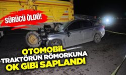 Konya'da otomobil traktörün römorkuna çarptı: 1 ölü