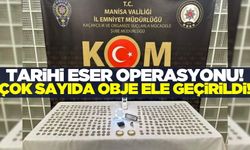 Kula'da yapılan aramalarda çok sayıda obje ele geçirildi!