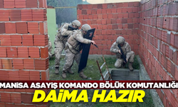 Manisa Asayiş Komando Bölük Komutanlığı eğitimlerine aralıksız devam ediyor